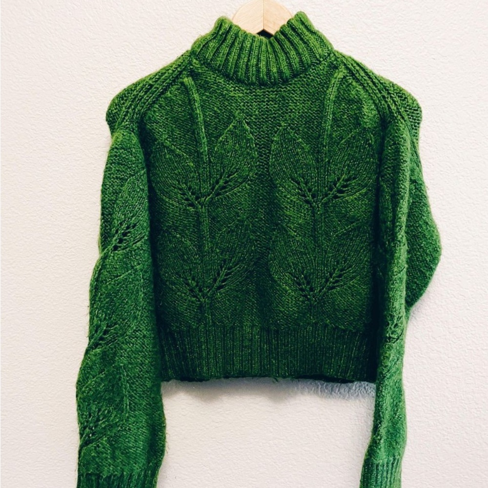 Urban Outfitters Green Turtleneck Sweater